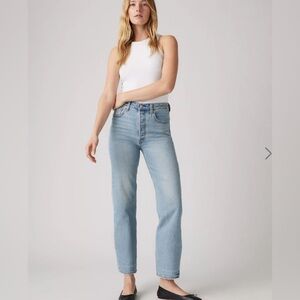 Levi’s rib cage ankle jeans
